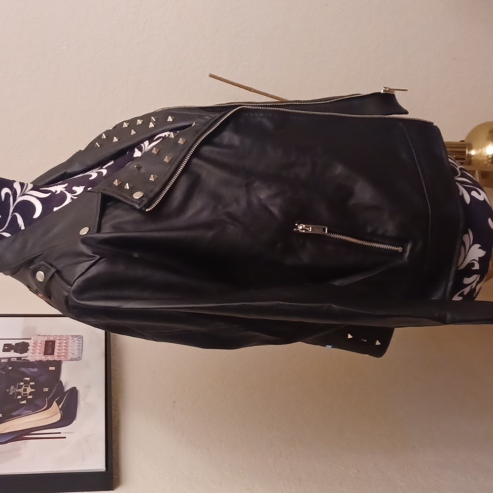 Faux Leather Biker Jacket - Picture 4 of 6